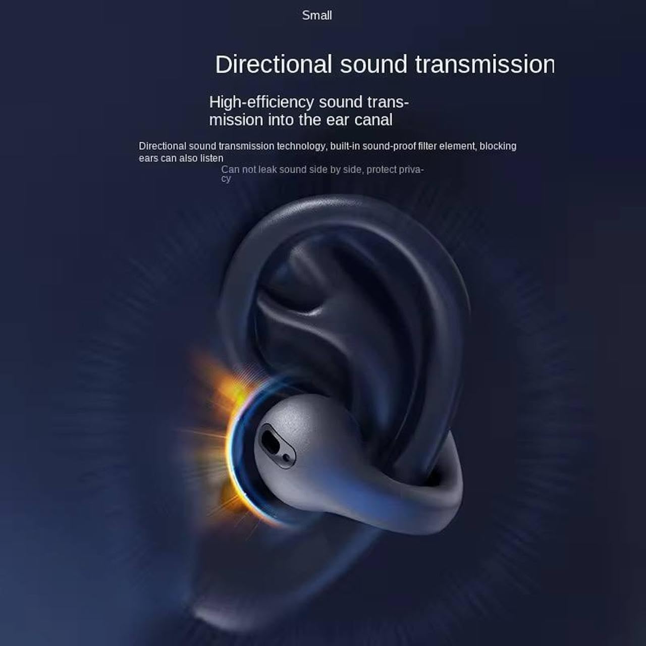 Wireless Earbuds Wireless Bluetooth TWS Bluetooth Sports Ear Clip Buds 5.3 Clip-on Earphone Ear Clip Headset Earbuds Bone Conduction