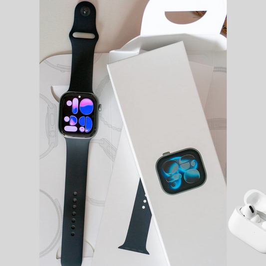 Watch Latest Series- GPS + Cellular Ai Powered Smartwatch | OLED Always-On Retina display | Fitness Tracking- Heart Monitor | 1-Year Warranty | 15 days easy returns | Free ANC Earbuds