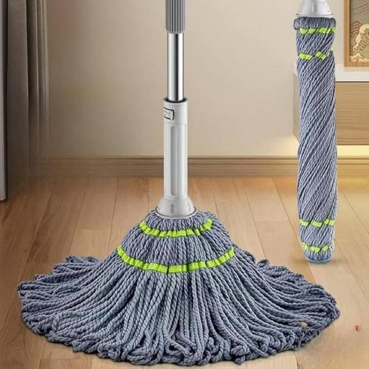 Self Wringing Squeeze Mop | Stainless Steel Microfiber Twist Mop | Rapid Floor Cleaning Mop | Microfiber Twist Mop for Floor Cleaning | Squeeze Twist Mop Stick | Rapid Quick Dry Mop | Floor Cleaning Dust Mop