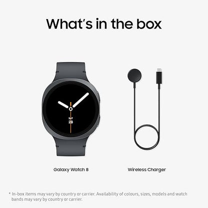 Smartwatch : Galaxy 8 AI-Powered Watch, BT+LTE+GPS | Always-On Display | 5ATM & IP68 | Health insights, Fitness Tracking | HR, SpO2, BP & ECG Monitor | 1-Year Warranty | 15-Day Easy Returns + Free ANC Earbuds