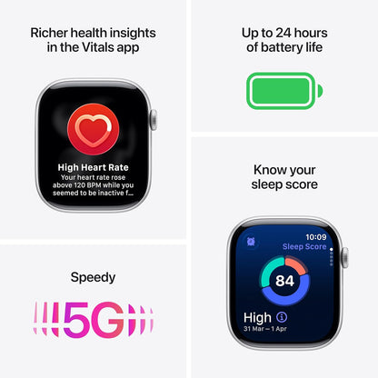Watch 11 Series- GPS + Cellular  Ai Powered Smartwatch | OLED Always-On Retina display | Fitness Tracking- Heart Monitor | 1-Year Warranty | 15 days easy returns | Free ANC Earbuds