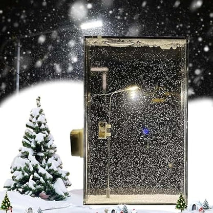 Snowy lamp Pro, Snowy Night Street lamp DIY Materials Street Flowing lamp Snowflake lamp for Family and Kids-Handmade DIY Snow Scenery Street Light, Decor for Boys and Girls (DIY Snow lamp)