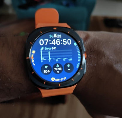 Smartwatch : Galaxy 8 AI-Powered Watch, BT+LTE+GPS | Always-On Display | 5ATM & IP68 | Health insights, Fitness Tracking | HR, SpO2, BP & ECG Monitor | 1-Year Warranty | 15-Day Easy Returns + Free ANC Earbuds