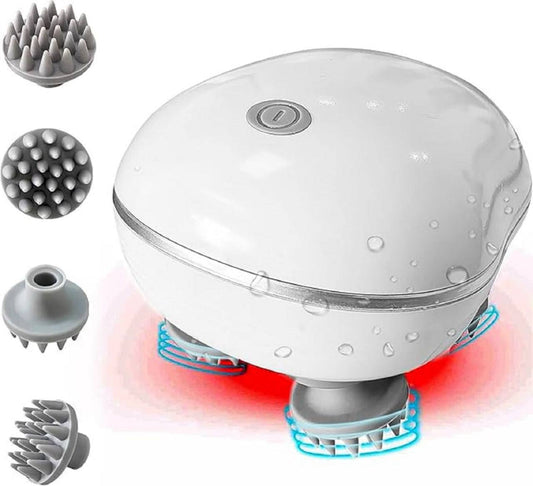 Electric Scalp Massage | USB Scalp Massager | Stress Relief Portable Scalp Massager | Hair Scalp Rechargeable Electric Head Kneading Massager | Handheld Portable Head Scratcher Massager | Stress Relax Head Massager | Electric Head Massager